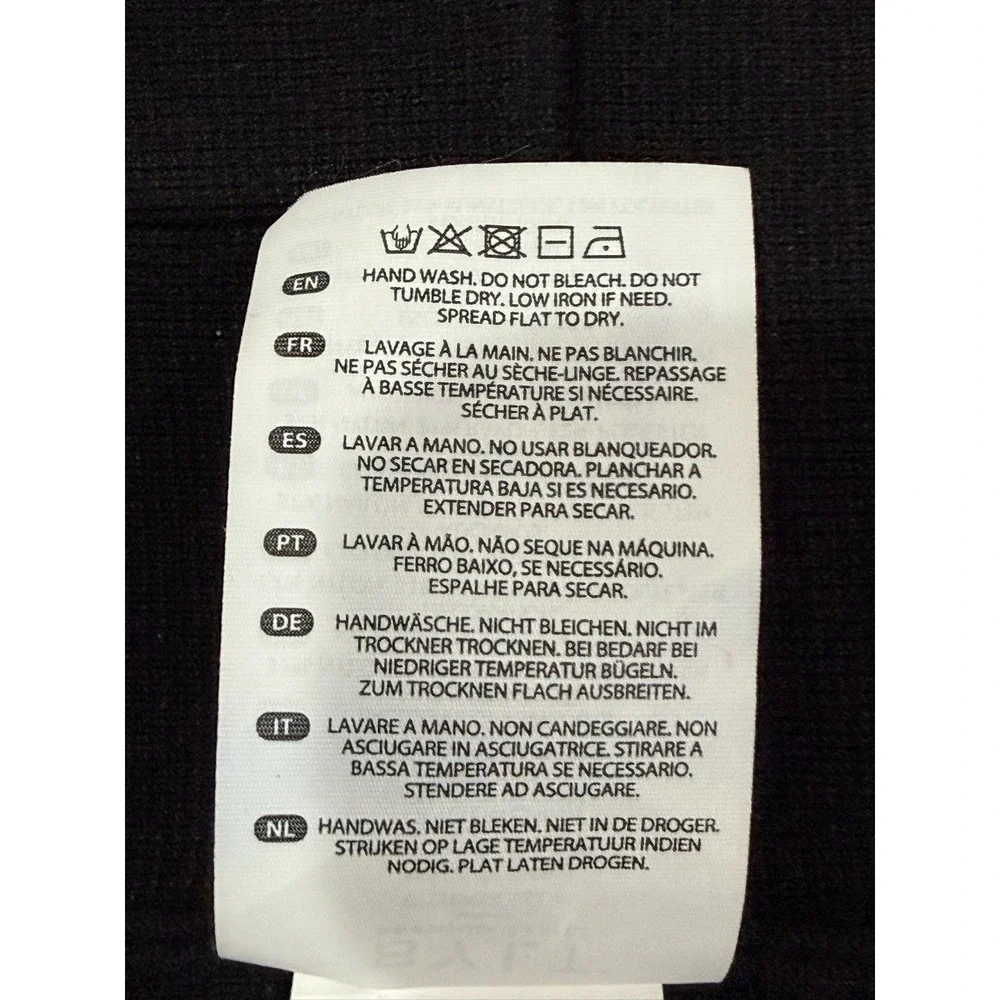 BYLT Premium Basics Mens Cardigan Sweater Black Open Front XL MTCG0633-001-XL